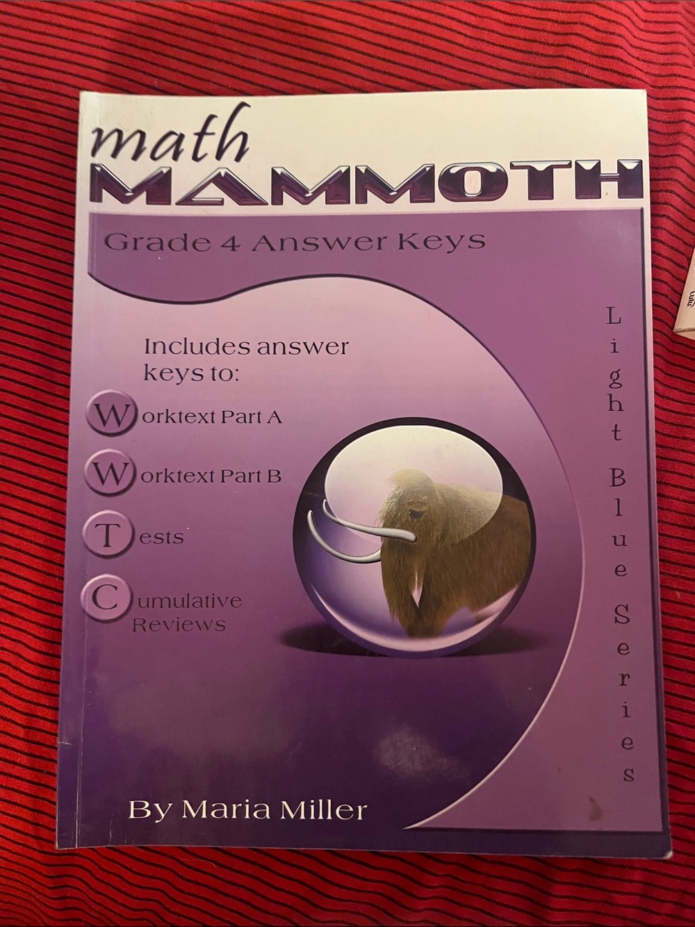 Math Mammoth Grade 4 Answer Keys - Purple